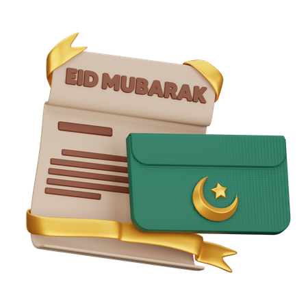 Ramadan Letter  3D Icon