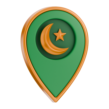 Ramadan Location  3D Icon
