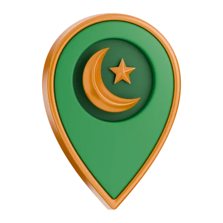 Ramadan Location  3D Icon
