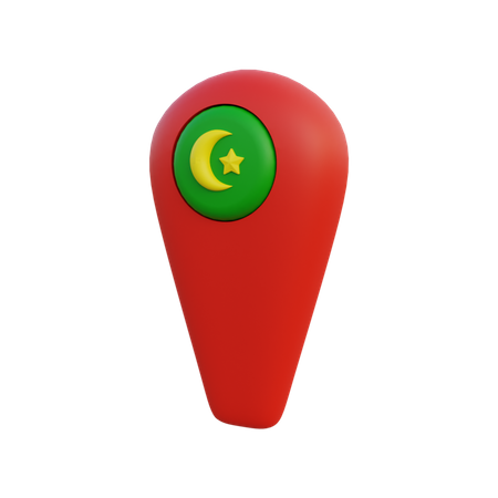 Ramadan Location  3D Icon