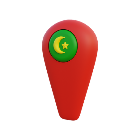 Ramadan Location 3D Icon