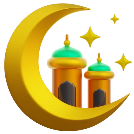 Lua do Ramadã  3D Icon