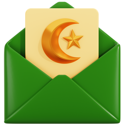 Ramadan Mail  3D Icon