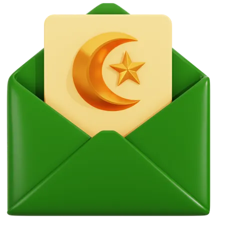 Ramadan Mail  3D Icon