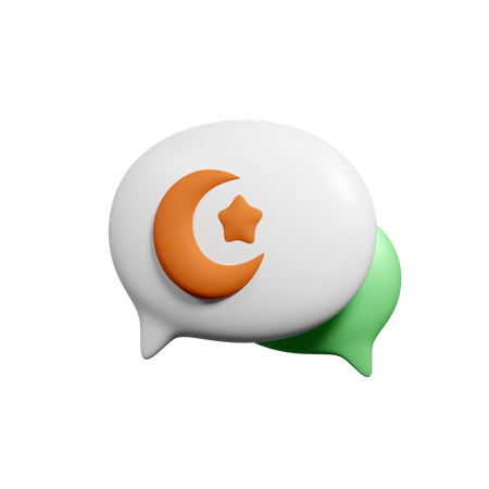 Ramadan Message  3D Icon