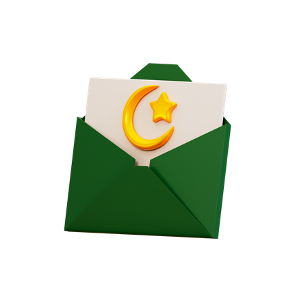 Ramadan Message  3D Illustration