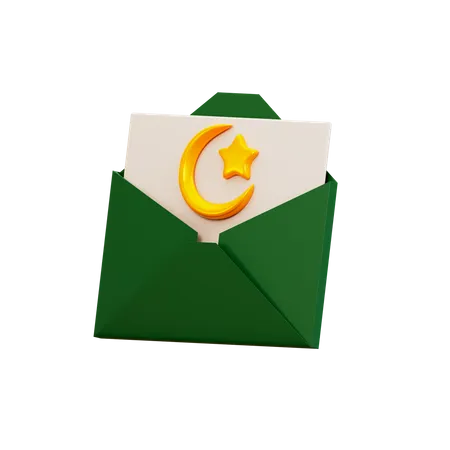 Ramadan Message  3D Illustration