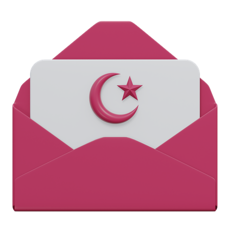 Ramadan Message 3D Icon