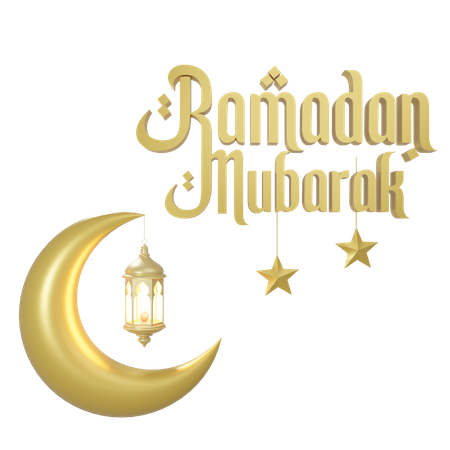 Ramadan Mubarak  3D Icon