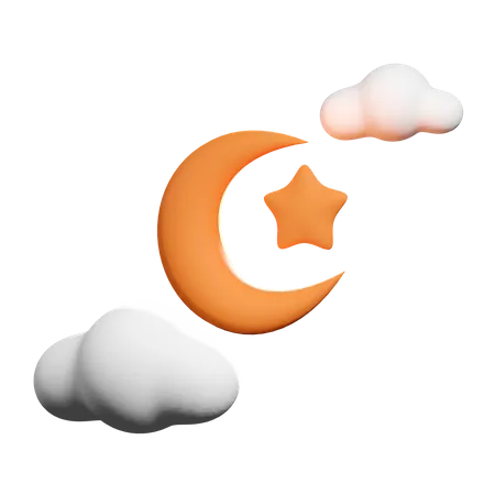 ISLAMIC STAR AND MOON 3D Icon