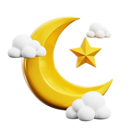 Nuit de ramadan  3D Icon