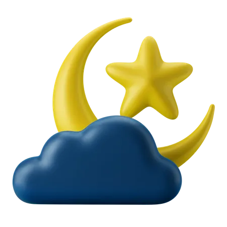 Nuit de ramadan  3D Icon