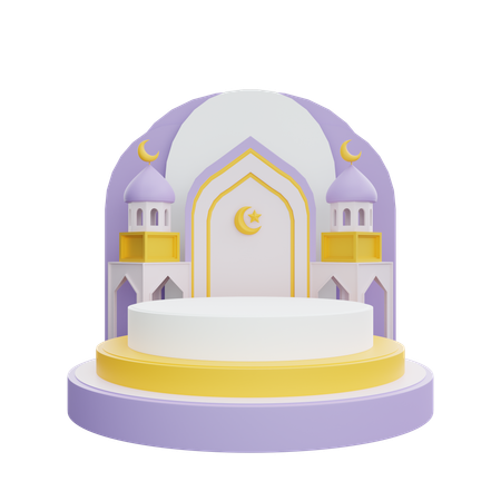 Podio de Ramadán  3D Icon