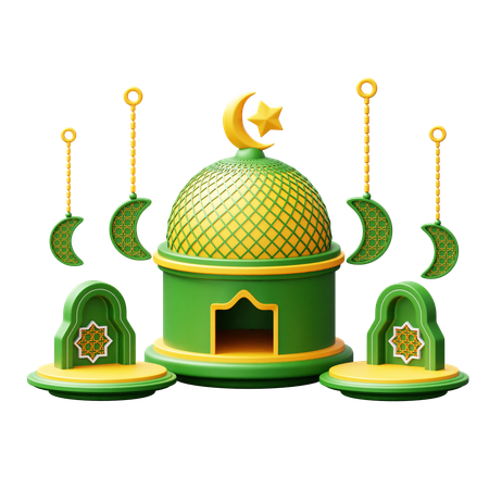 Podio de Ramadán  3D Icon