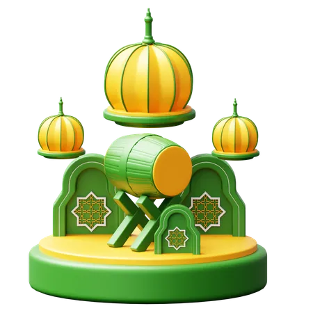 Podio de Ramadán  3D Icon