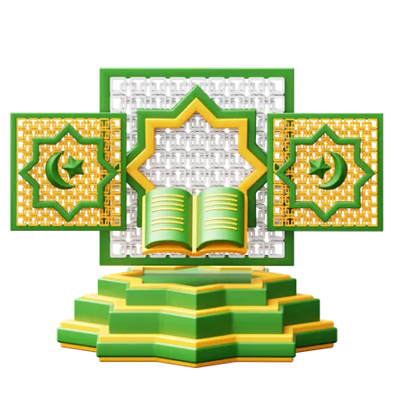 Podio de Ramadán  3D Icon