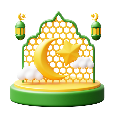 Podio de Ramadán  3D Icon