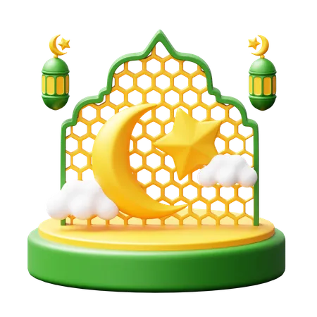 Podio de Ramadán  3D Icon