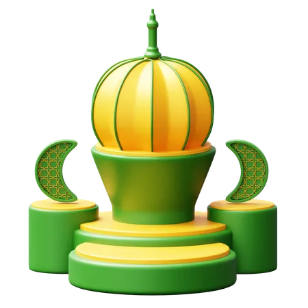 Podio de Ramadán  3D Icon