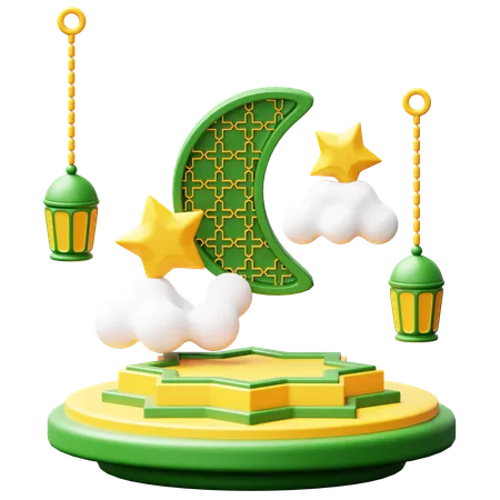 Podio de Ramadán  3D Icon