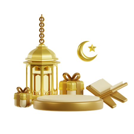 Podio de Ramadán  3D Icon