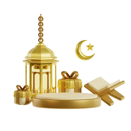 Podio de Ramadán  3D Icon