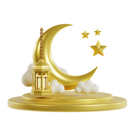 Podio de Ramadán  3D Icon