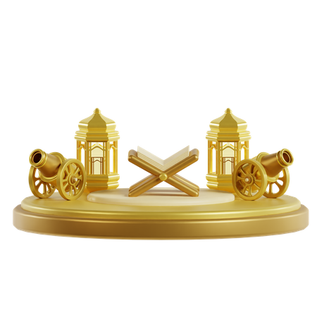 Podio de Ramadán  3D Icon