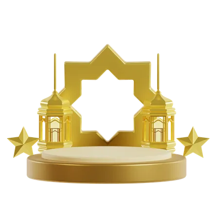 Podio de Ramadán  3D Icon