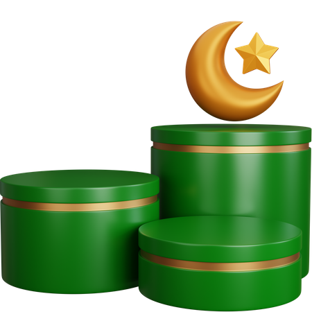 Podio de Ramadán  3D Icon
