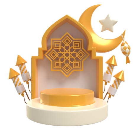 Podio de Ramadán  3D Icon