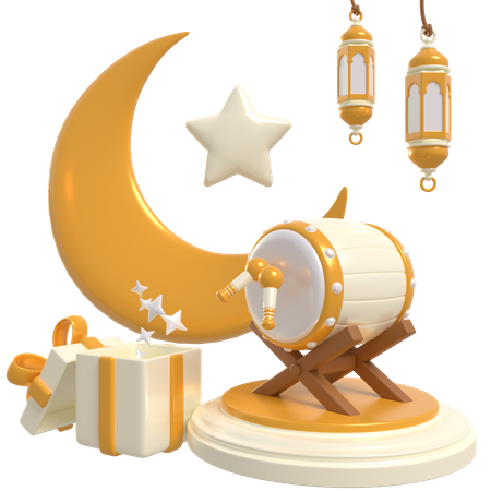 Podio de Ramadán  3D Icon