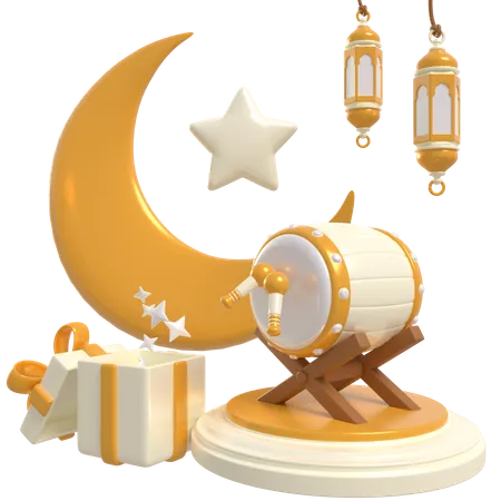 Podio de Ramadán  3D Icon