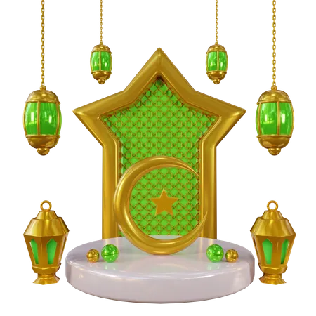 Podio de Ramadán  3D Icon