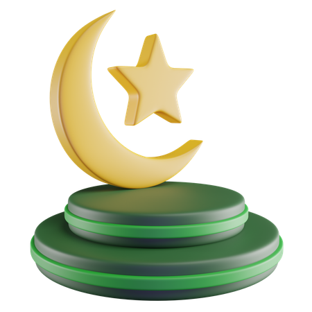 Ramadan Podium  3D Icon