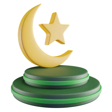 Ramadan Podium  3D Icon