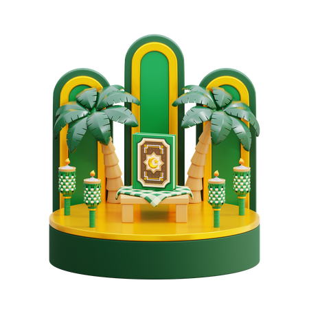 라마단 연단  3D Icon