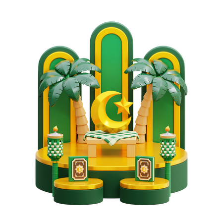 라마단 연단  3D Icon