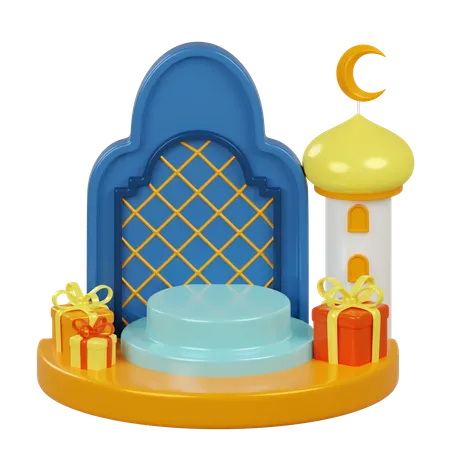 Pódio do Ramadã  3D Icon