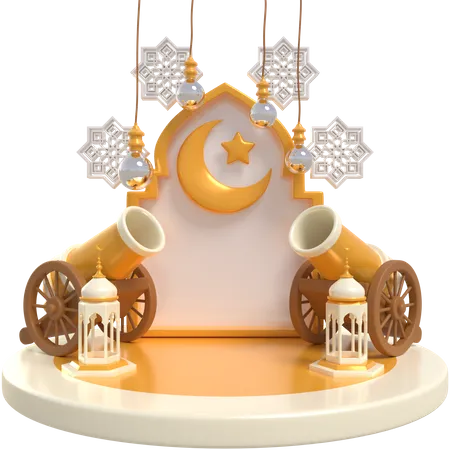 Ramadan Podium  3D Icon