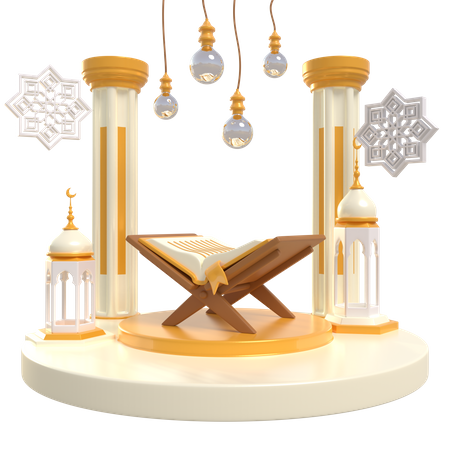 Ramadan Podium  3D Icon