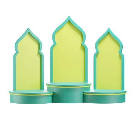 Ramadan Podium  3D Icon