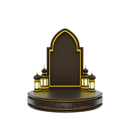 Ramadan Podium  3D Icon