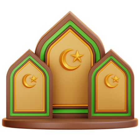 Ramadan Podium  3D Icon