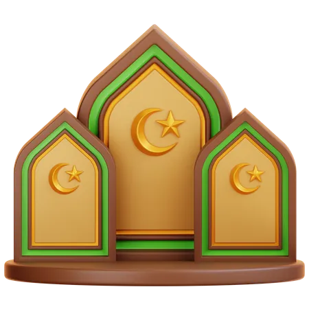 Ramadan Podium  3D Icon