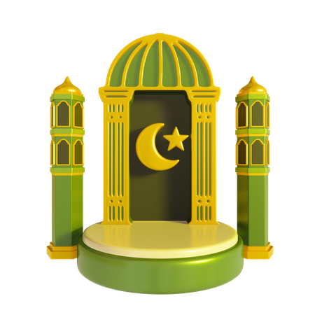 Ramadan Podium  3D Icon