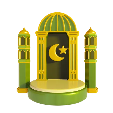 Ramadan Podium  3D Icon