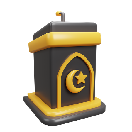 Ramadan Podium  3D Icon