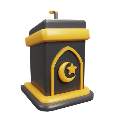 Ramadan Podium  3D Icon