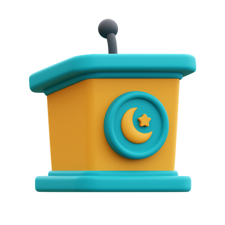 Ramadan Podium  3D Icon